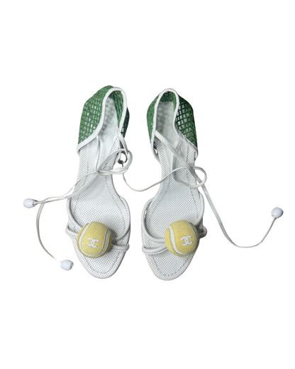Chanel Tennis Ball Heels