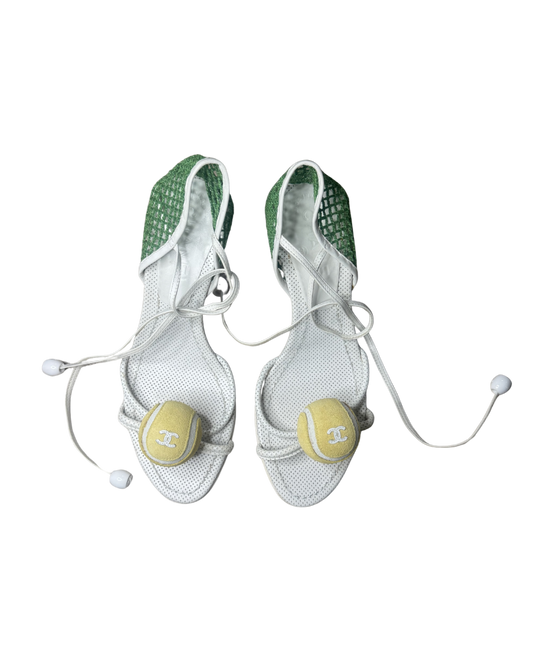 Chanel Tennis Ball Heels
