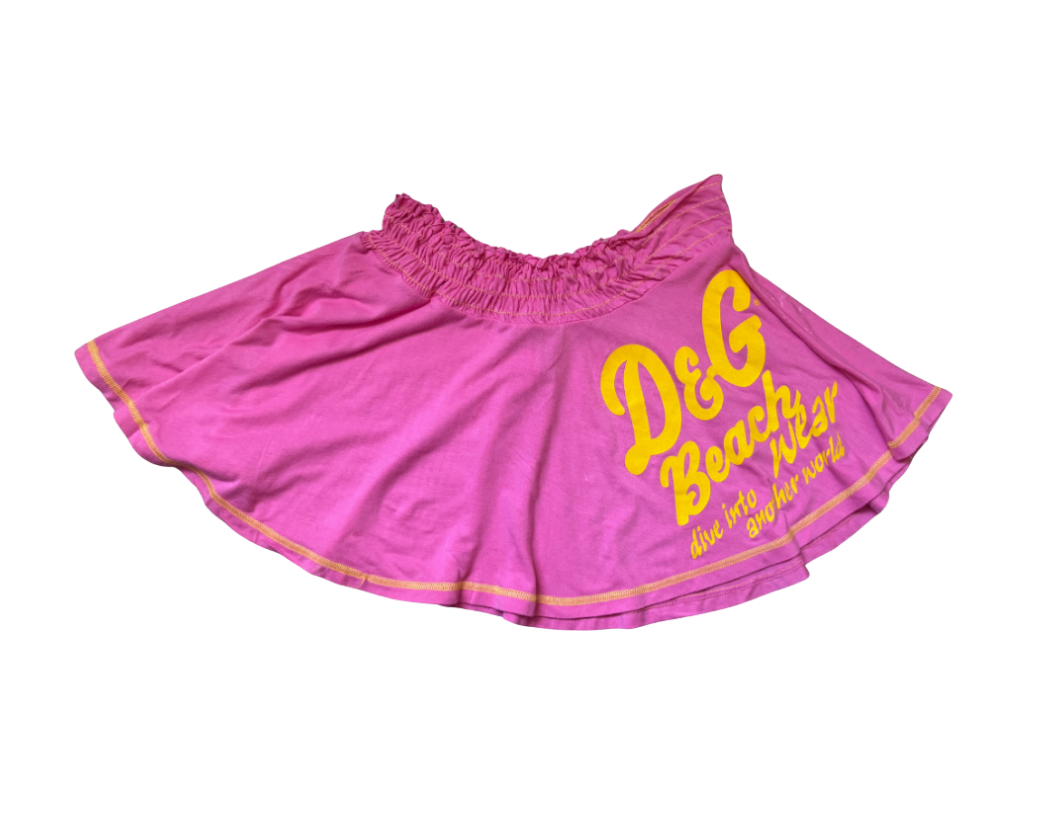 Dolce & Gabbana Beachwear Pink Mini Skirt
