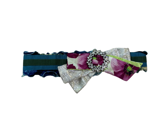 Dolce & Gabbana Floral Rhinestone Belt