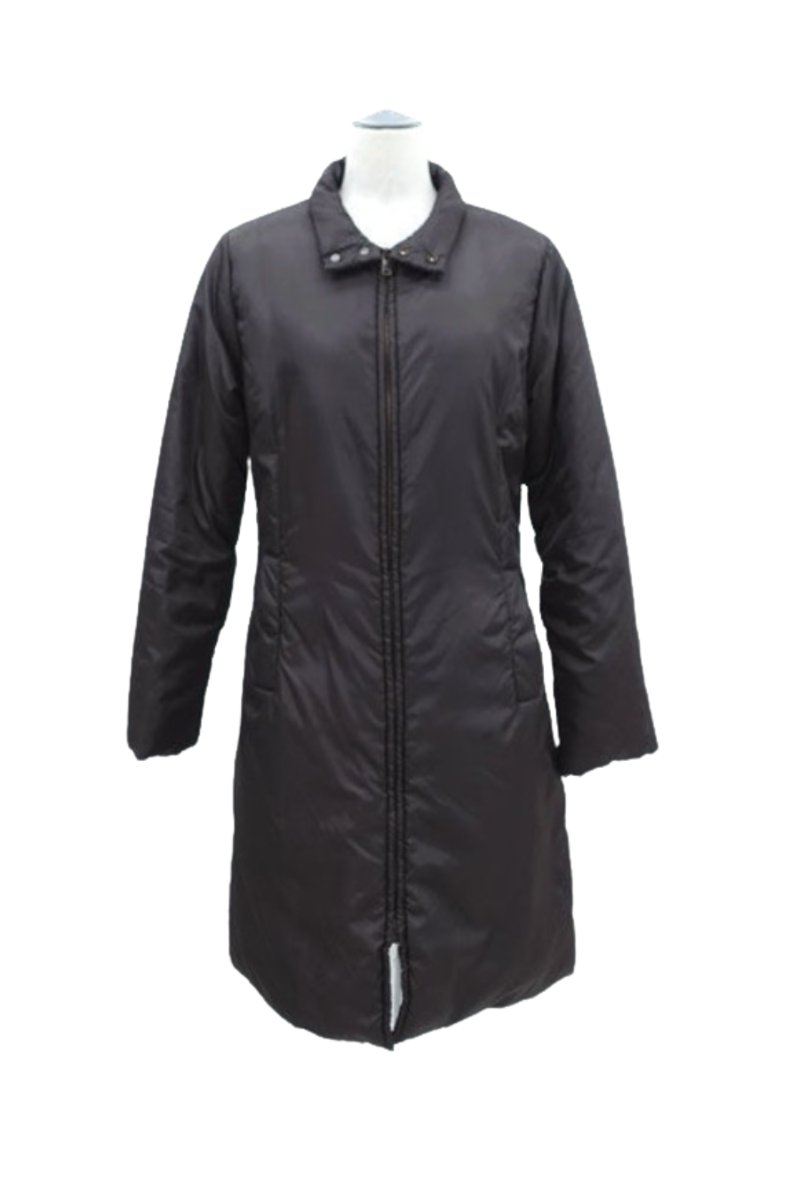 Dolce & Gabbana Brown Long Puffer Coat
