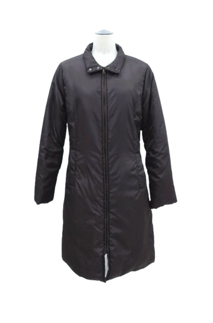 Dolce & Gabbana Brown Long Puffer Coat