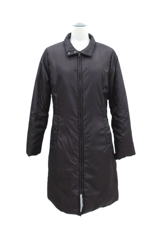 Dolce & Gabbana Brown Long Puffer Coat