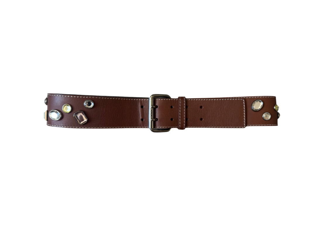 Celine Crystal Studded Belt