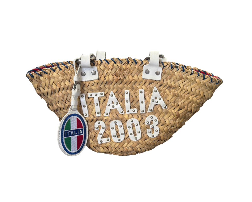 Dolce & Gabbana Italia Straw Bag