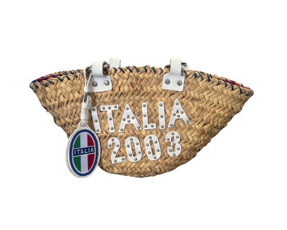 Dolce & Gabbana Italia Straw Bag