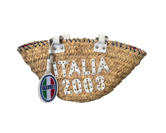 Dolce & Gabbana Italia Straw Bag