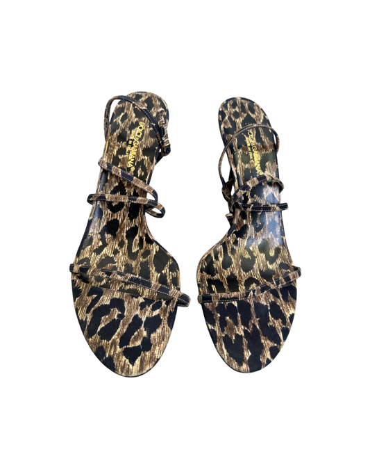 Dolce & Gabbana Leopard Strappy Heels
