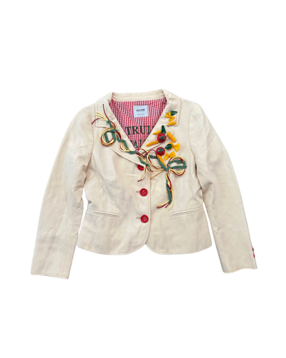 Moschino Cheap & Chic “Truly Italian” Pasta Blazer
