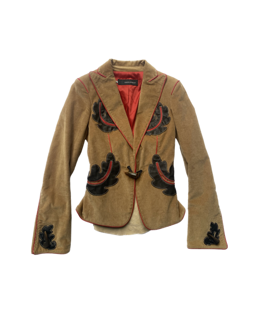 Dsquared² Camel Corduroy Jacket