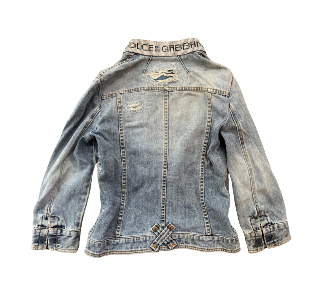 Dolce & Gabbana Denim Rhinestone Jacket