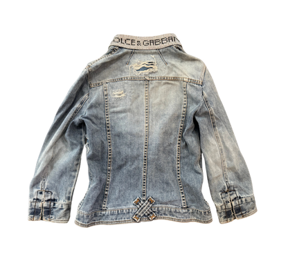 Dolce & Gabbana Denim Rhinestone Jacket