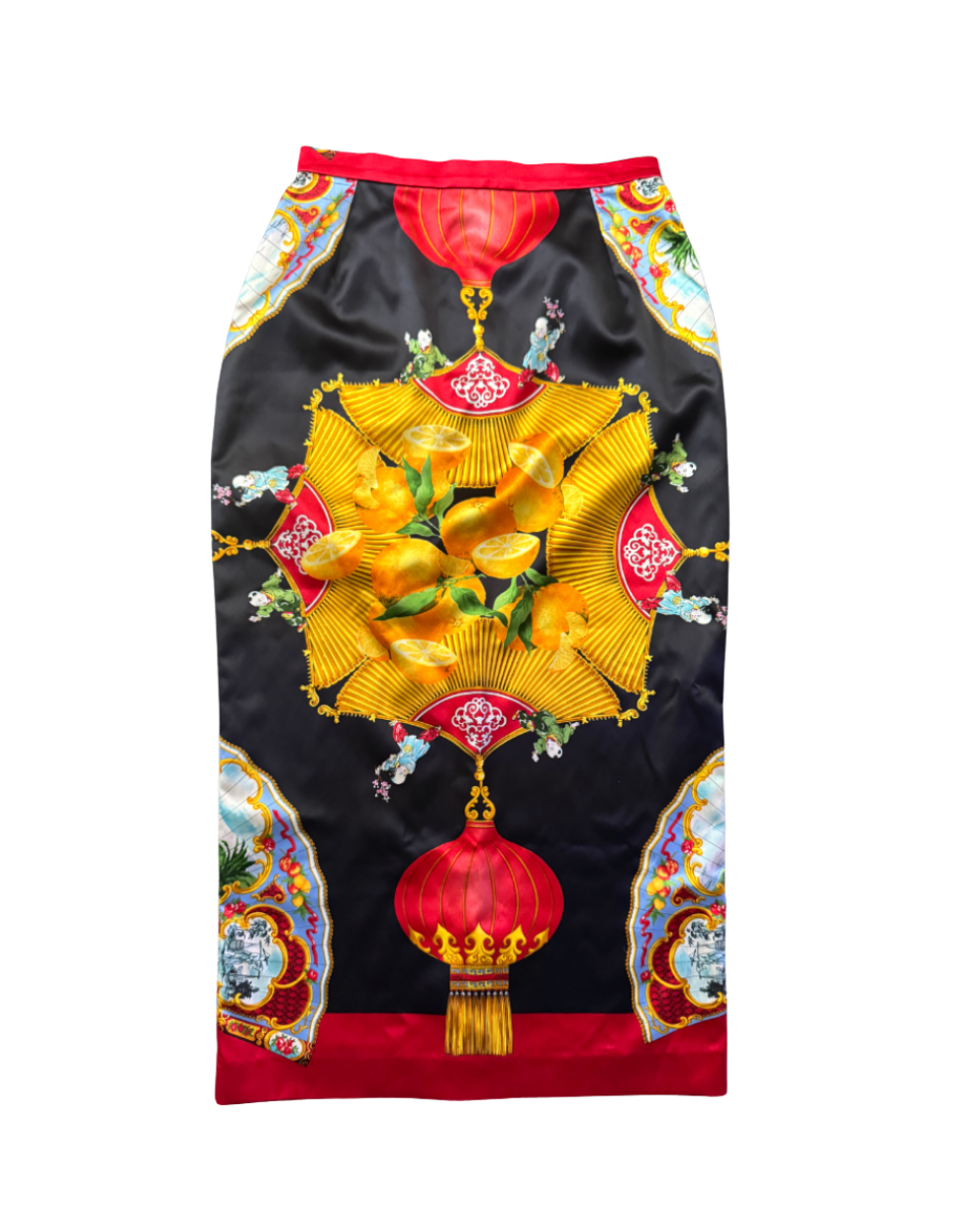 Dolce & Gabbana Silk Pencil Skirt
