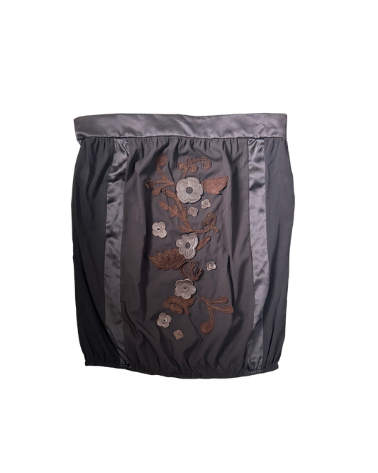 Dolce & Gabbana Silk Embroidered Tube Top