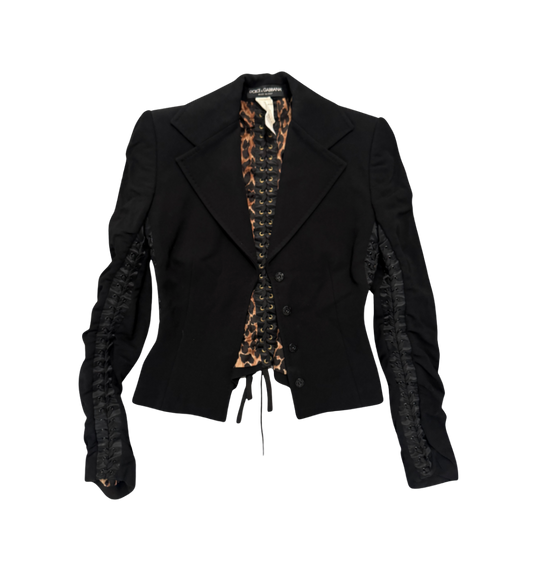 Dolce & Gabbana Lace-Up Blazer