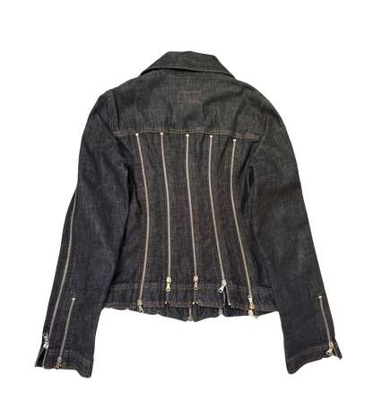 Dolce & Gabbana Zipper Shredder Denim Jacket