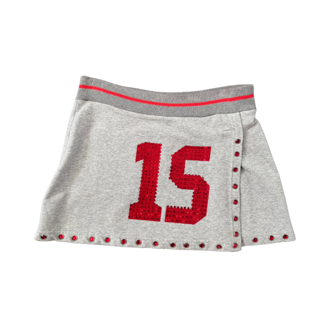 Dolce & Gabbana “15” Bedazzled Mini Skirt