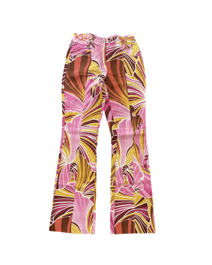 Dolce & Gabbana Floral Linen Pants