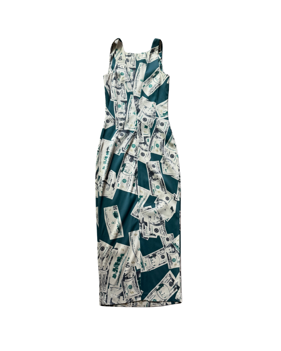 Dolce & Gabbana $100 Dollar Bill Money Dress