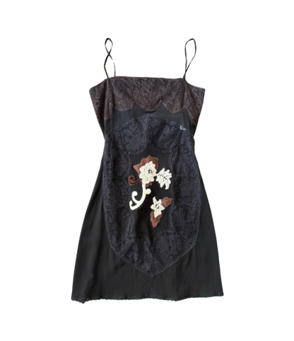 Dolce & Gabbana Sheer Lace Cutout Mini Dress