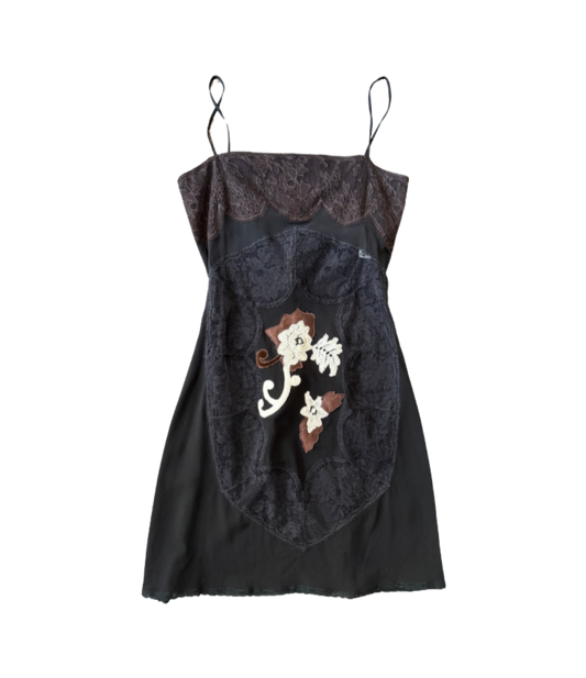Dolce & Gabbana Sheer Lace Cutout Mini Dress
