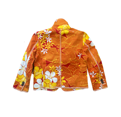 Dsquared² ¾ Sleeve Denim Floral Print Jacket