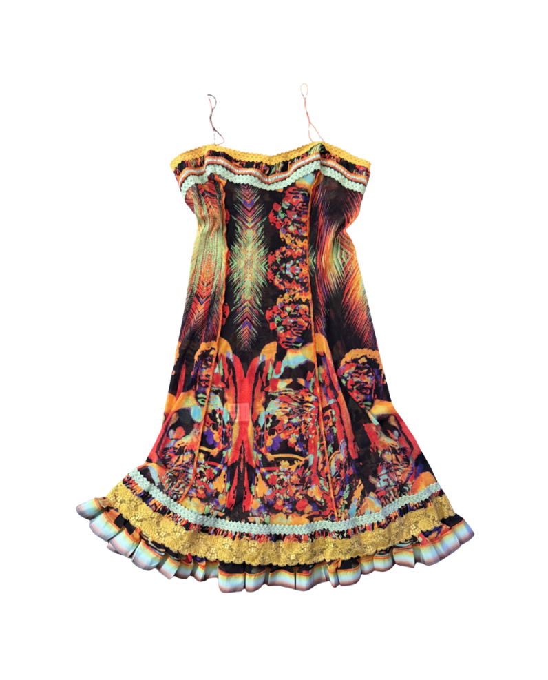 Jean Paul Gaultier Femme Tiered Mini Dress