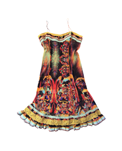 Jean Paul Gaultier Femme Tiered Mini Dress