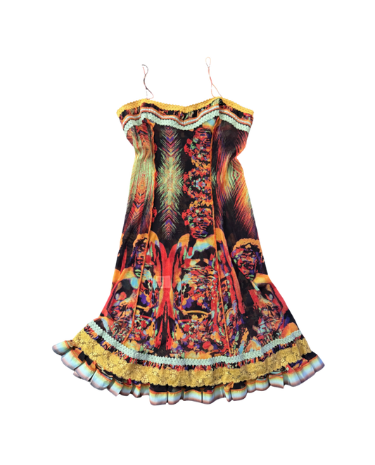 Jean Paul Gaultier Femme Tiered Mini Dress