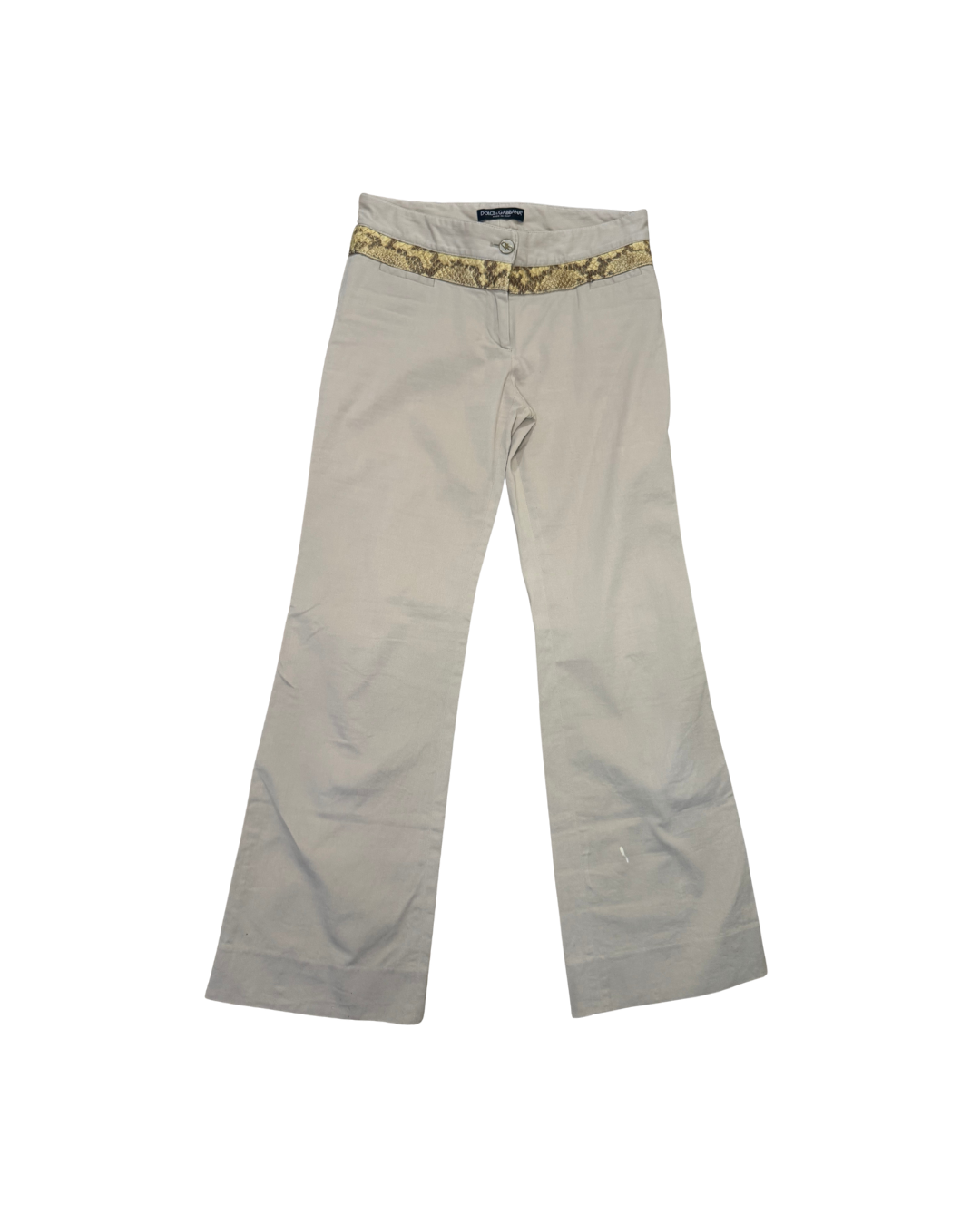 Dolce & Gabbana Snakeskin Accent Pants