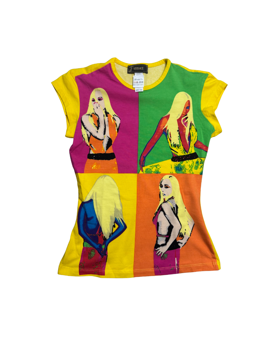 Versace Neon Pop-Art Donatella Warhol Top