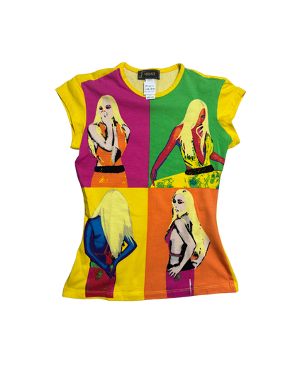 Versace Neon Pop-Art Donatella Warhol Top