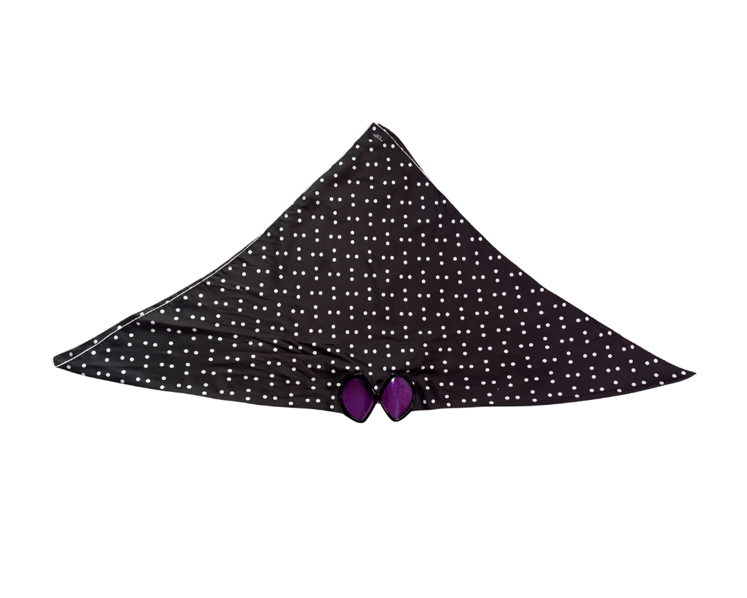 Prada Polka Dot & Purple Scarf Sunglasses