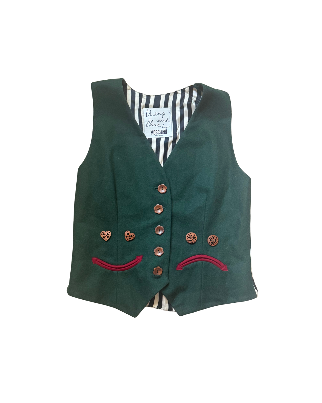 Moschino Smile Frown Face Vest Top