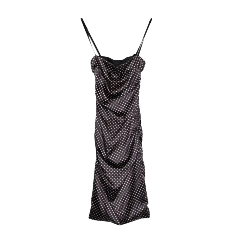 Dolce & Gabbana Polka Dot Silk Dress