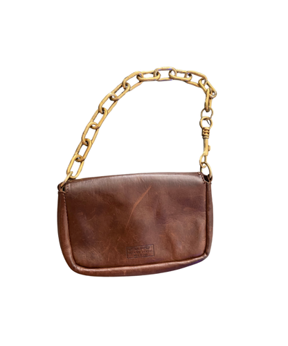 Dsquared² Leather Gold Chain Bag
