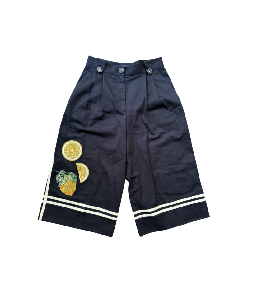 Dolce & Gabbana Sequin Lemon Shorts