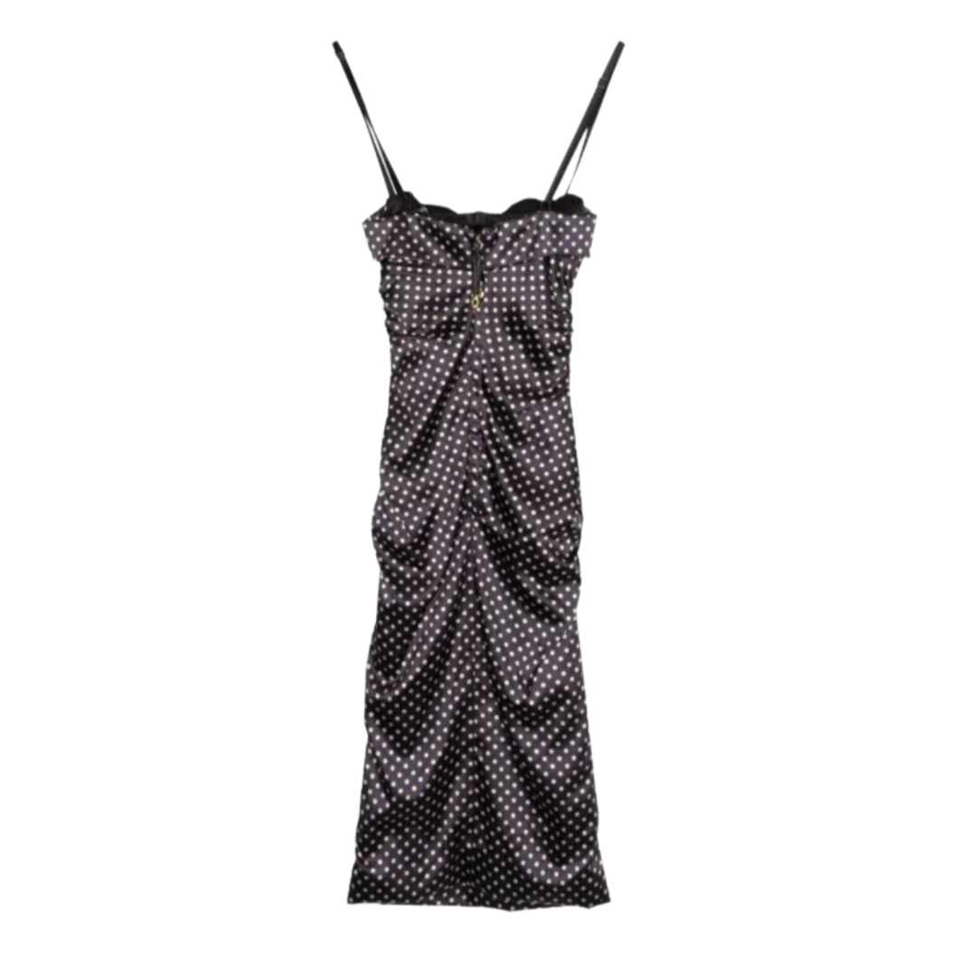 Dolce & Gabbana Polka Dot Silk Dress