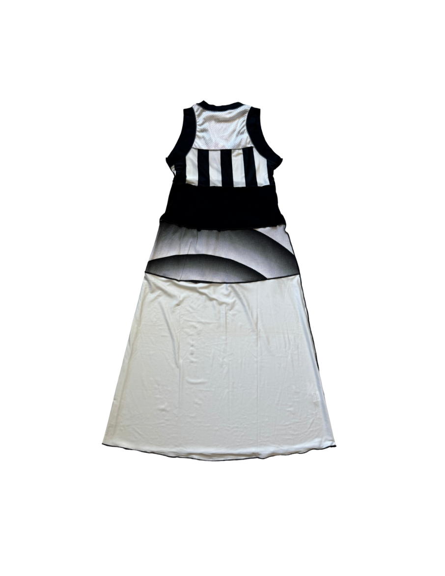Jean Paul Gaultier Mesh Patchwork Midi Dress