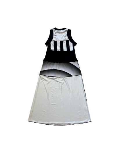 Jean Paul Gaultier Mesh Patchwork Midi Dress
