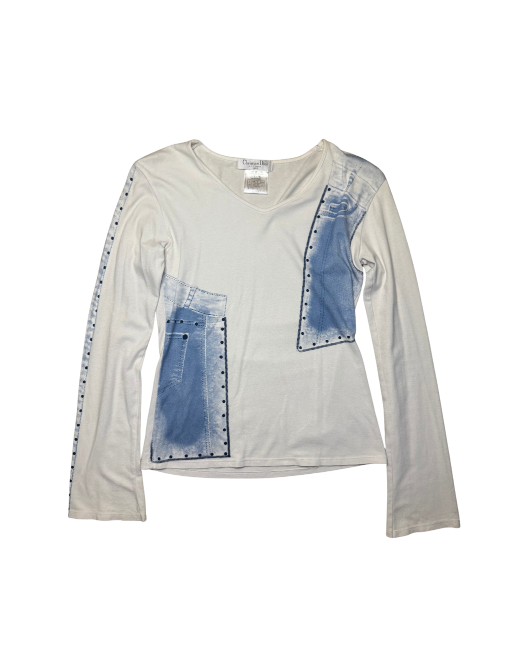 Christian Dior Denim Printed Top