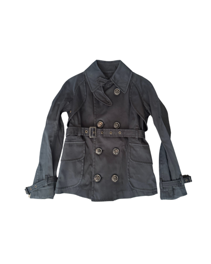 Dsquared² Short Black Trench Coat