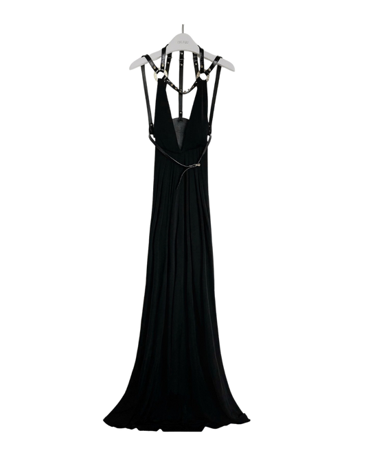 Dsquared² Leather Detailed Bondage Gown