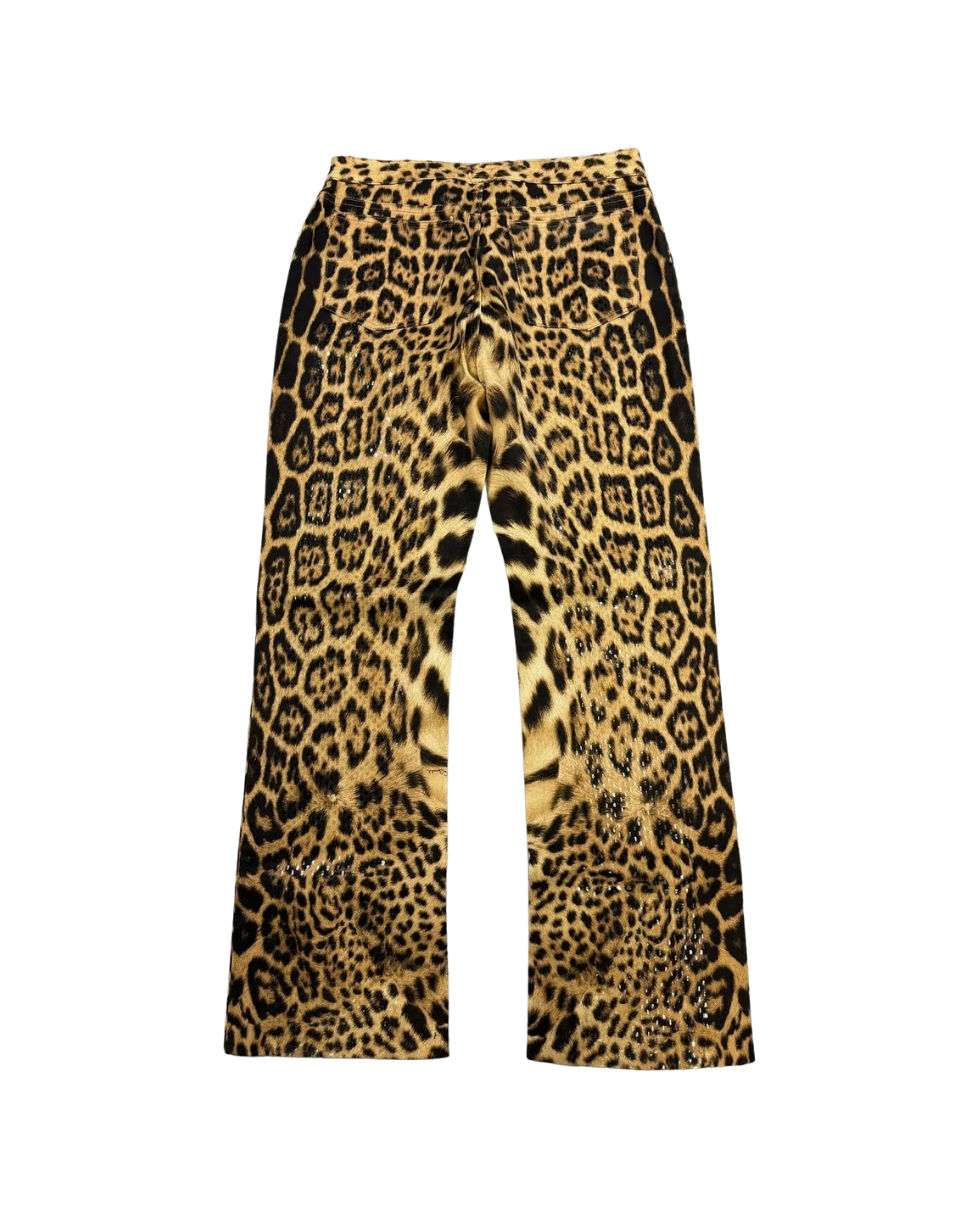 Roberto Cavalli Leopard Shimmer Jeans