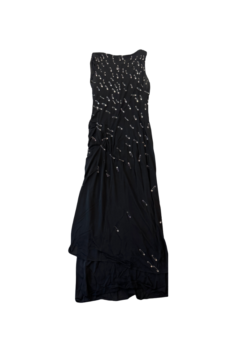 Moschino Cheap & Chic Safety Pin Maxi Dress