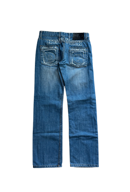 Dolce & Gabbana “New York” Embroidered Jeans