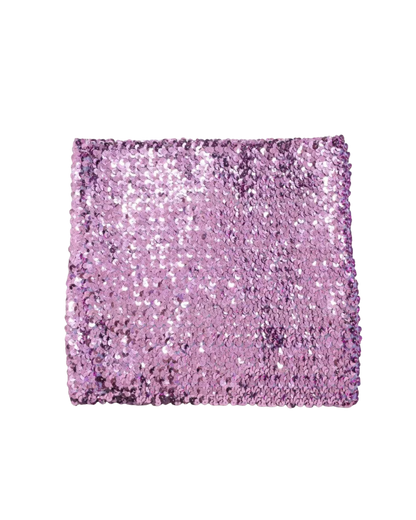Dolce & Gabbana Purple Sequin Tube Top