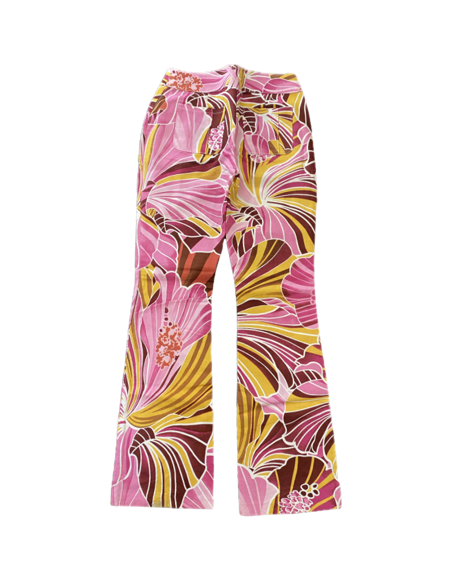 Dolce & Gabbana Floral Linen Pants