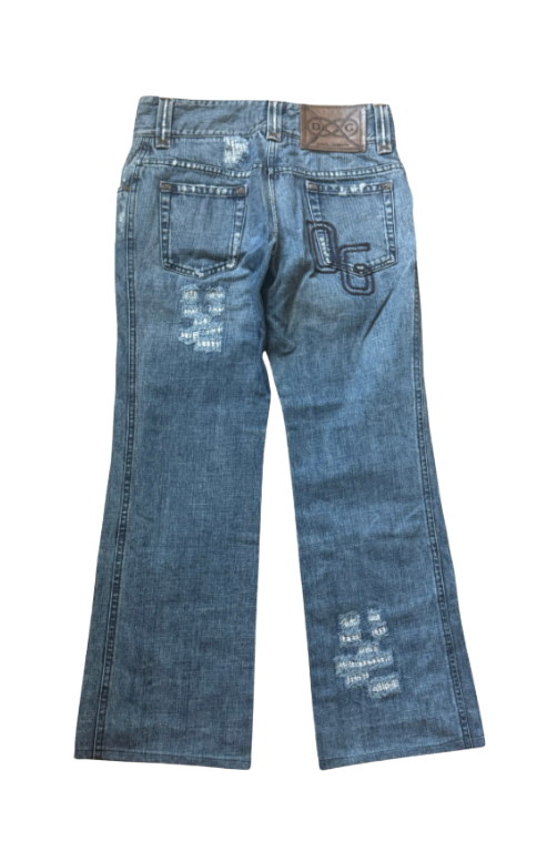 Dolce & Gabbana Distressed Straight Leg Jeans