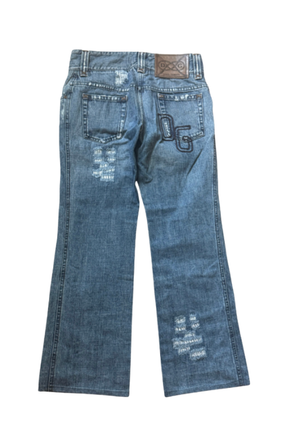 Dolce & Gabbana Distressed Straight Leg Jeans